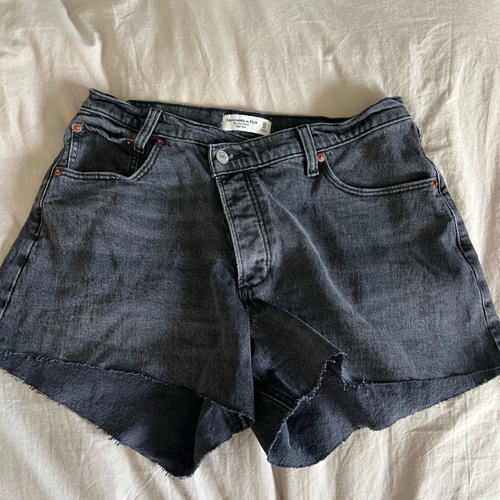 Abercrombie & Fitch Dark Gray Jean Shorts
